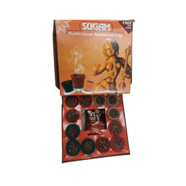 Multicolor Sugam ready made Sambrani/Looban cones