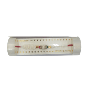 exclusive beaded string tube rakhi