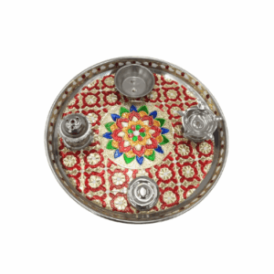exclusive fancy ganesha plate size rakhi/pooja tray